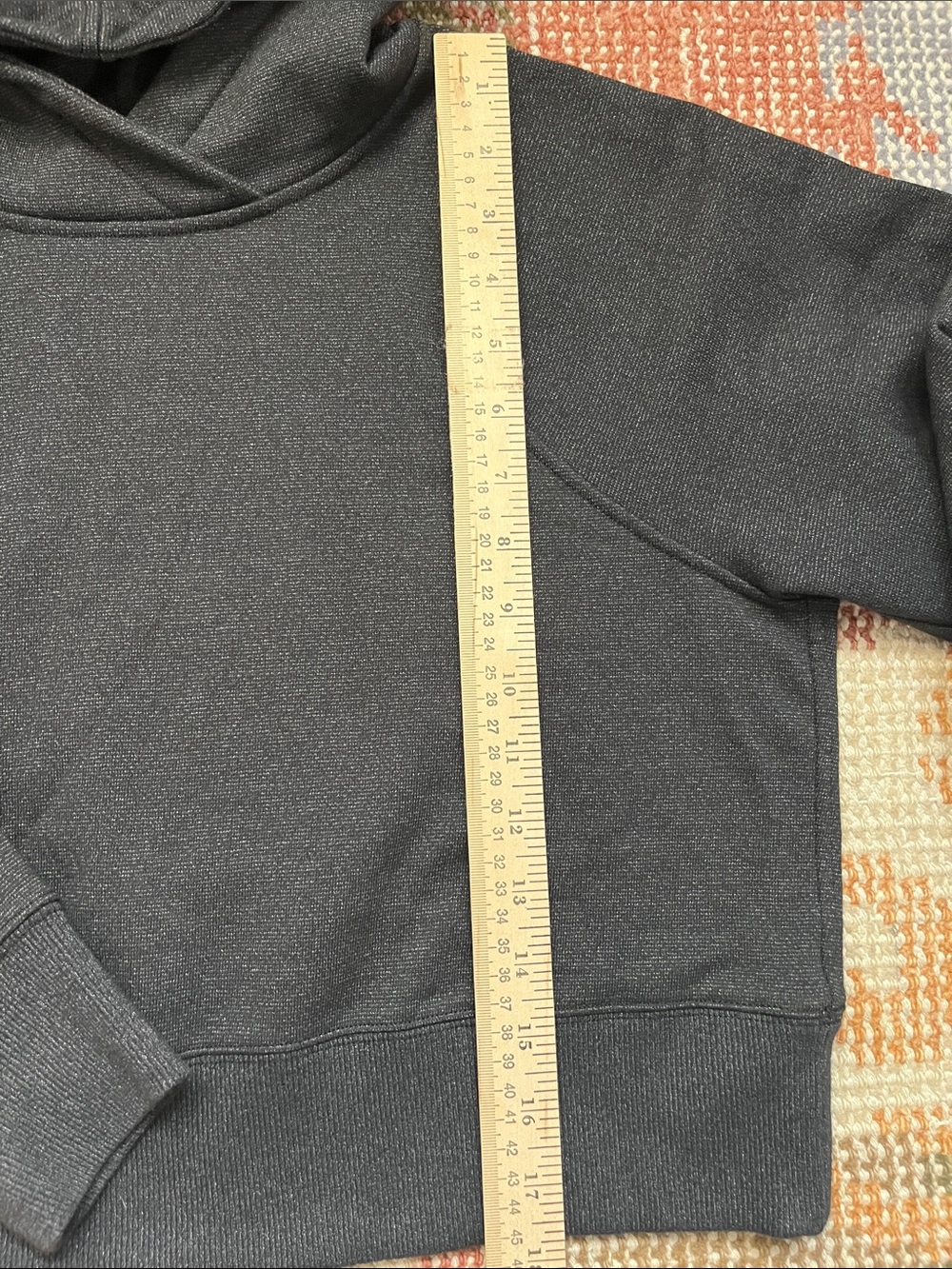 lululemon Loungeful Cropped Hoodie Black Size 6 Women’s Cozy Pullover Sweatshirt - Picture 2 of 6